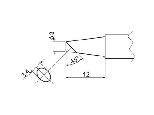 仕様：●メーカー…白光（HAKKO）●型番…T20-BC3●こて先…φ3mm●先端長…12mm●先端…45℃●EA304AP用の交換用こて先です。商品画像に関する注意事項：●画像に数字等の情報が入っている場合は、　品番末尾が対象商品の画像となります。　●代表画像について 商品によっては、代表画像を使用している場合がございます。 商品のカラー、サイズなどが異なる商品をイメージ画像として 使用させて頂いている場合がございます。 必ず、商品の品番と仕様をご確認のうえ、ご注文お願いいたいます。 　●代金引換でのお支払いについて 発送する商品の総重量が20kgを超えてしまったり、 商品の大きさが当店から発送できる規定サイズを超えてしまう場合 メーカー直送での対応となりますので、 代金引換がご利用頂けない場合がございます。 該当する場合、当店から別途メールにてご連絡させて頂いております。 　●北海道・沖縄・離島・一部地域の送料について 別途追加で送料がかかる場合がございます。 送料がかかる場合は、メールにて送料をご連絡させて頂き、 お客様にご了承頂いてからの手配となります。 　●お買上げ明細書の廃止について 当店では、個人情報保護と環境保護の観点から同封を廃止しております。 お買上げ明細書が必要な場合は、備考欄に「お買上げ明細必要」と 記載お願いいたします。 当店からの出荷の場合は、同封にて発送させて頂きます。 （※メーカー直送の場合は、PDFデータをメールさせて頂きます。）