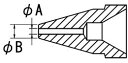 エスコ (ESCO) φ1.3/φ2.3mm 交換用ノズル(EA323MA-1用) EA323MA-16