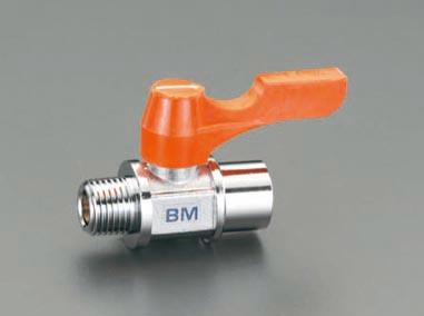 仕様：●メーカー…アソー（ASOH）●型番…BM-1022●取付ねじ…雄：R1/4”雌：G1/4”●ボア径…6mm●使用圧力…0.98MPa以下（※真空状態では使用不可）●使用温度…−10〜80℃（凍結箇所を除く）●使用流体…空気・水・油●材質…真鍮（クロムメッキ）●外・内ネジ型のタイプ●バルブと継手を一体化した、機能性に優れたボールバルブです。●一次側がテーパー（R）外ネジ、二次側が平行（G）内ネジの配管用バルブです。●二次側が平行ネジですが、シール材を施行することで漏れなく配管することができます。●喰い込み継手や、他の配管方法の継手などを接続するのに便利です。商品画像に関する注意事項：●画像に数字等の情報が入っている場合は、　品番末尾が対象商品の画像となります。