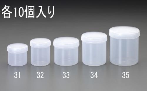 楽天Orange Tool Tokiwaエスコ （ESCO） EA508AM-33B φ83x 81mm/250ml 広口ポリ容器（10個） EA508AM-33B 【2pkセット】