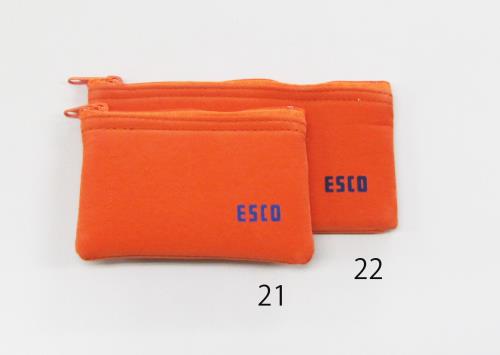 エスコ (ESCO) 140x 70mm 小物袋(オレン