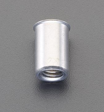 エスコ (ESCO) EA527NK-129 M6/1.0-2.5mm ブラインドナット(アルミ薄頭