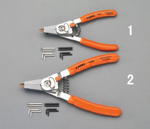 楽天Orange Tool Tokiwaエスコ （ESCO） EA590HC-1 3-26/ 7-26mm 内外兼用スナップリングプライヤ- EA590HC-1