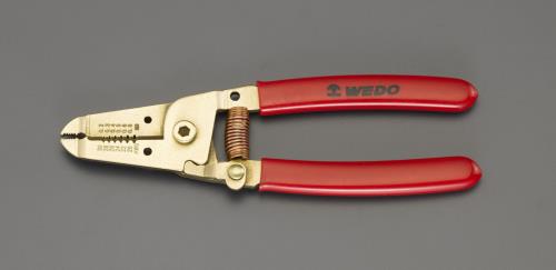 仕様：●防爆●材質…アルミニウム青銅●全長…160mm●カッター付●能力…0.2〜0.8mm●防爆・非磁性・耐摩耗性・耐食性に優れています。商品画像に関する注意事項：●画像に数字等の情報が入っている場合は、　品番末尾が対象商品の画像となります。