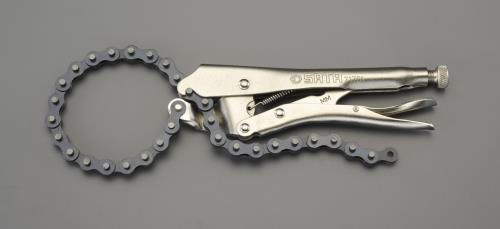 エスコ (ESCO) EA682LE-2 213mm チェーンロッキングクランプ EA682LE-2 【3個セット】