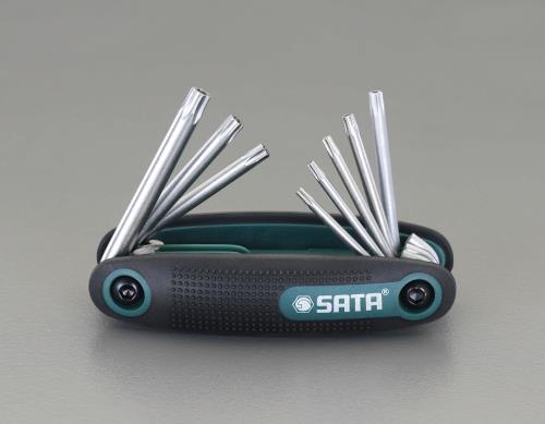 エスコ (ESCO) EA683EH T 9-T40 8本組(TORX)キーレンチ EA683EH 【4組セット】