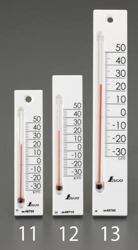 エスコ (ESCO) 120x28mm 温度計(白) EA728G-