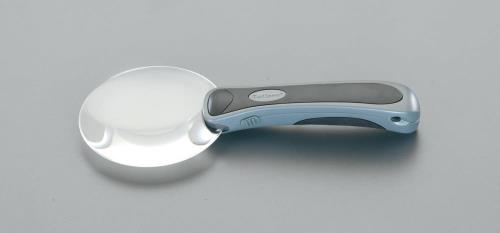 エスコ (ESCO) EA756MB-12 x2.0/90mm ハンドルーペ(LEDライト付) EA756MB-12 【3個セット】