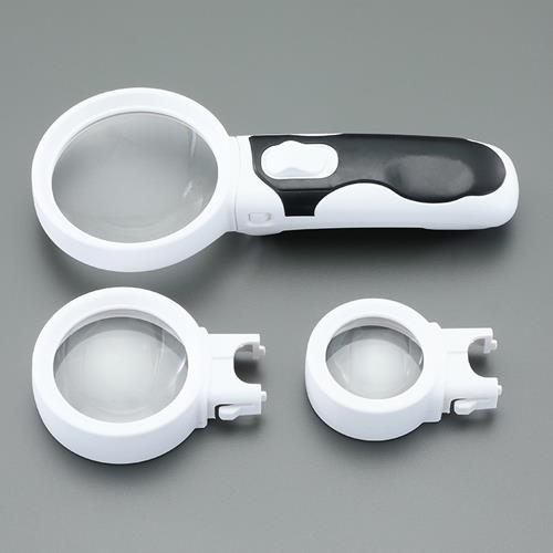 楽天Orange Tool Tokiwaエスコ （ESCO） EA756MH-6 x2.5/x5.0/x8.0 ルーペ（LEDライト付・差替式） EA756MH-6 【2個セット】