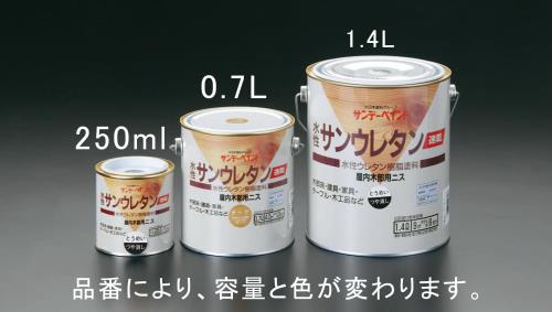 エスコ (ESCO) EA942EL-21 1.4 L 速乾水性・木部ニス(透明つやあり) EA942EL-21