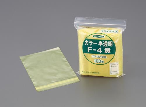 エスコ (ESCO) EA944C-701 50x70mm ポリ袋(チャック付/黄/300枚) EA944C-701 【6袋...