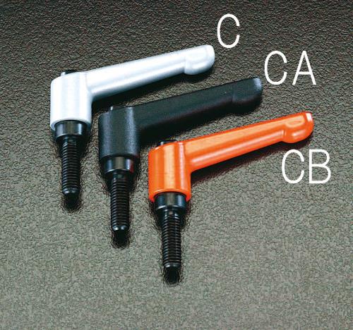 エスコ (ESCO) EA948C-31 M10x20mm クランプレバー(シルバーグレー) EA948C-31 【5個セット】