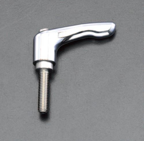 【SALE価格】エスコ (ESCO) EA948CD-124 M8 x30mm 雄ねじクランプレバー(ステンレスネジ/クローム) EA948CD-124