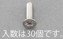【SALE価格】エスコ (ESCO) EA949AE-247 M4x30mm 皿頭小ねじ(ステンレス/有磁性/30本) EA949AE-247