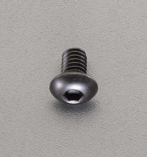 エスコ (ESCO) EA949MS-304 M 3x 4mm六角穴付ボタンボルト(ステンレス/黒色