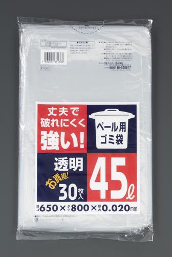 樂天商城 - エスコ (ESCO) EA995AD-315 650x800mm/45L ポリ袋(透明/30枚) EA995AD-315 【12冊セット】