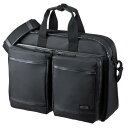 【SALE価格】エスコ (ESCO) EA927-95 420x140x310mm ビジネスバッグ(黒) EA927-95