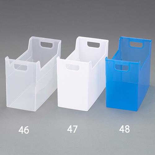 エスコ (ESCO) EA954TL-46 162x329x237mm ファイル収納ボックス(クリア) EA954TL-46 【7個セット】