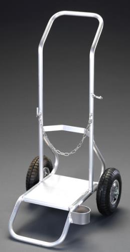 エスコ (ESCO) EA330FA-10 420x450x970mm/28kg プロパンボンベ用台車 EA330FA-10