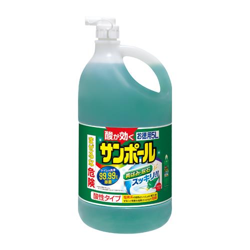 エスコ (ESCO) EA922AJ-5A 5.0L トイレ洗浄剤 EA922AJ-5A 【3本セット】