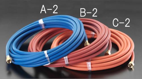 エスコ (ESCO) EA317C-2 5mmx10m 溶接用ホース(プロパン用/オレンジ) EA317C-2