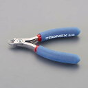 エスコ (ESCO) EA535TD-2 120mm 精密用ニッパー(フラッシュ/ESD) EA535TD-2