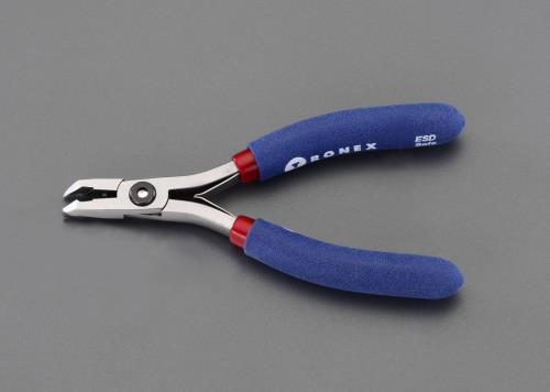 エスコ (ESCO) EA535TL-3 125mm 精密用ニッパー(フラッシュ/ESD/7.9mm) EA535TL-3