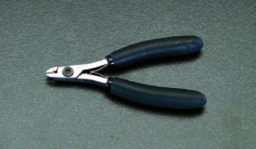 エスコ (ESCO) EA535TX-1 115mm 精密用ニッパー(セミフラッシュ/ピアノ線用/ESD) EA535TX-1