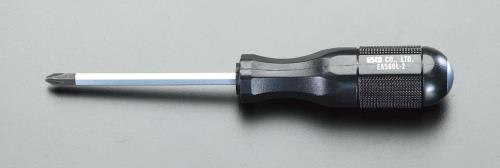 仕様：●先端:#1●軸径:5mm●軸長:75mm●全長:180mm●重量:76g●ブレード先端マグネット付●貫通柄の為、ハンマーでたたけます。●工具鋼製●六角軸●樹脂グリップ商品画像に関する注意事項：●画像に数字等の情報が入っている場合は、　品番末尾が対象商品の画像となります。