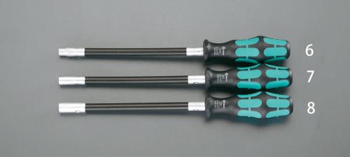 Driver Set - エスコ (ESCO) EA565BD-7 7.0x160mm [Nut]ドライバー(フレキシブル) EA565BD-7 【2本セット】