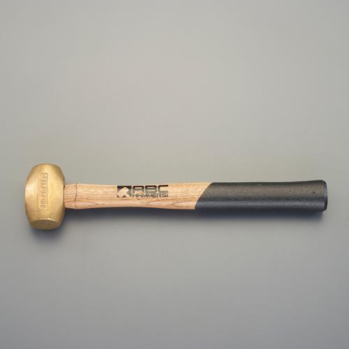 エスコ (ESCO) EA575EL-13 1.35kg/43mm 真鍮ハンマー(木柄) EA575EL-13