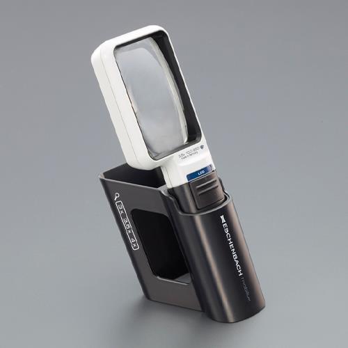 エスコ (ESCO) EA756C-37 x4.0/75x50mm ルーペ(LEDライト付・角形) EA756C-37