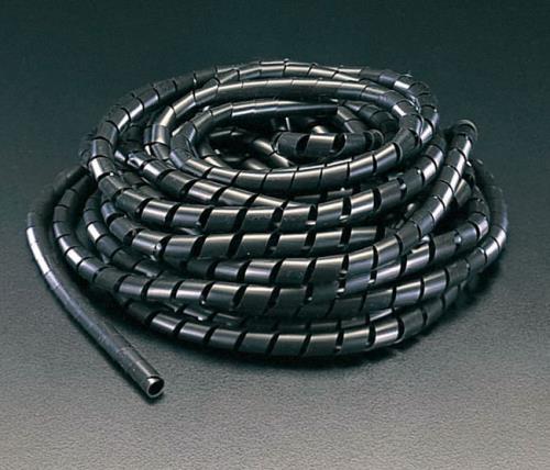 エスコ (ESCO) EA944BX-12 14.00mmx10m スパイラルチューブ(黒) EA944BX-12 【4本セット】