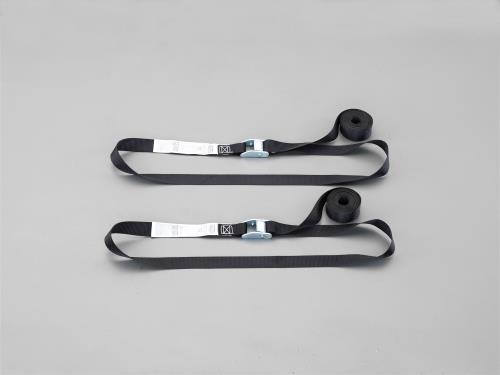 Rakuten - エスコ (ESCO) EA982BA-28A 25mmx3.9m 荷締ストラップ(2本組/黒) EA982BA-28A 【4PACKセット】