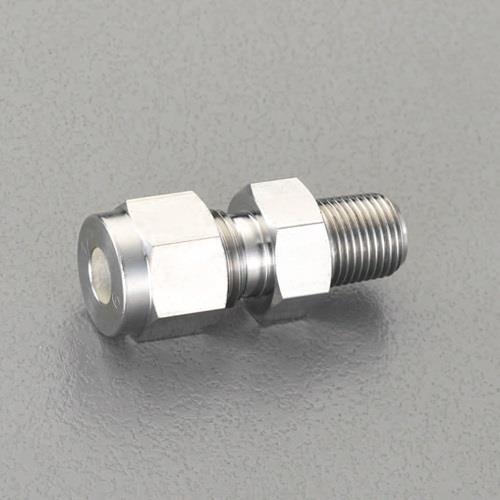 エスコ (ESCO) EA425CE-62 R 1/4"x 6mm ユニオン(ハーフ/ステンレス製) EA425CE-62 【5個セット】