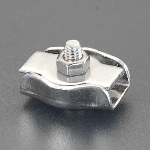 エスコ (ESCO) EA628SE-46 6mm ワイヤークランプ(ステンレス製) EA628SE-46 【23個セット】