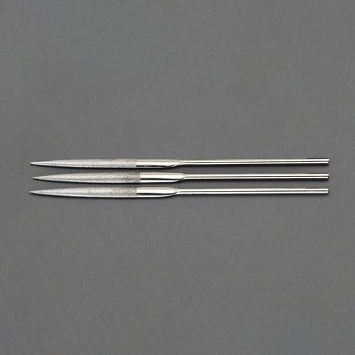エスコ (ESCO) EA826NG 140mm ダイヤモンドヤスリ(精密・半丸/3粒度・3本組) EA826NG