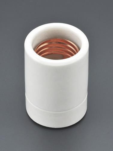 エスコ (ESCO) EA940C-34 E 26口金 電球用ソケット(二段式・磁器製) EA940C-34 【6個セット】