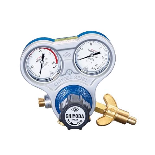 エスコ (ESCO) 酸素調整器(関西式蝶ネジ/乾式安全器内蔵型) EA316A-3A