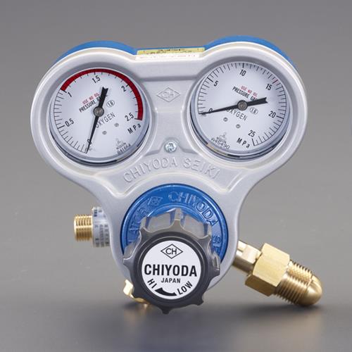 エスコ (ESCO) EA316A-3BA 酸素調整器(関西式雄ネジ/乾式安全器内蔵型) EA316A-3BA