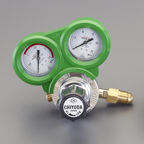 エスコ (ESCO) 酸素調整器(関西式・雄ネジ/保護カバー付) EA316AA-1A