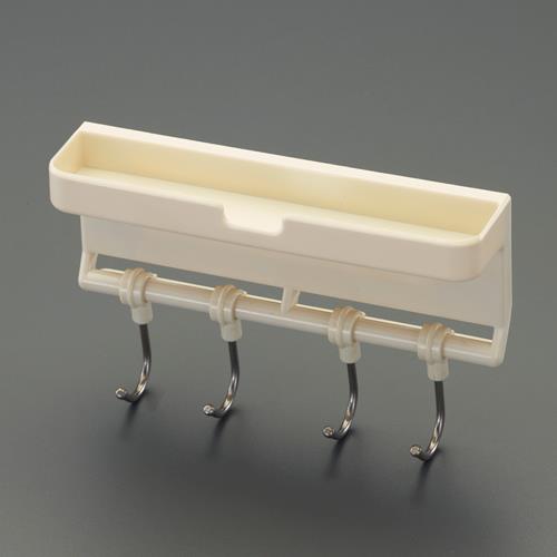 エスコ (ESCO) EA638LL-24 154x35x60mm 4連スライドフック(マグネット) EA638LL-24 【4個セット】 orangetool-13286435 Orange Tool Tokiwa パッケージ画像