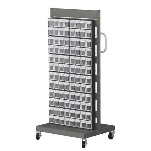エスコ (ESCO) EA957FL-14 690x560x1460mm/8列12段 マルチストールカート/両面 EA957FL-14