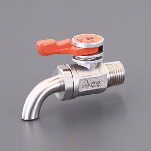 エスコ (ESCO) EA426BL-12 R 1/4" カラン(ステンレス製) EA426BL-12