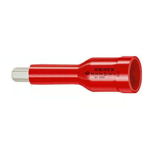 仕様：●メーカー:KNIPEX(クニペックス)●型番:98 39 08●全長:75mm●差込角:3/8”●六角サイズ:8mm●非絶縁のブレード長:11mm(±2)●重量:71g●1000V絶縁商品画像に関する注意事項：●画像に数字等の情報が入っている場合は、　品番末尾が対象商品の画像となります。