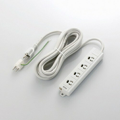 エスコ (ESCO) EA815GL-39E AC125V/15Ax 5m タップ(4口・マグネット付) EA815GL-39E 【2個セット】