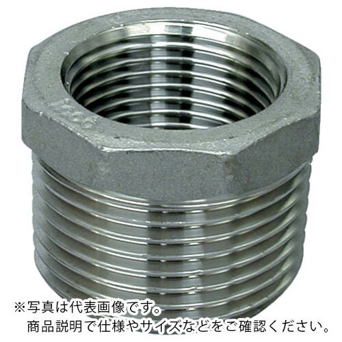 樂天商城 - ステンレスSUS304(SCS13A) ネジ込継手 ブッシング 50A X 25A (2B X 1B)