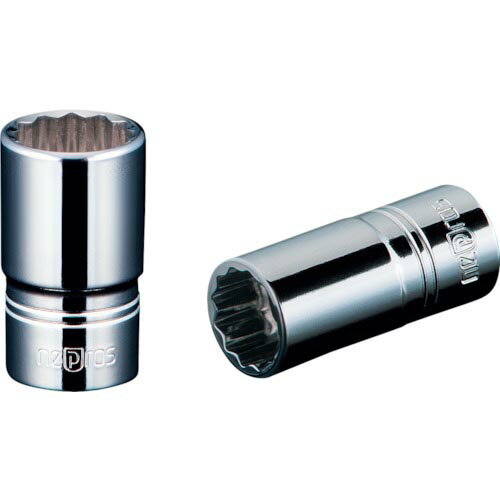 nepros ( 京都機械工具 ) 6.3sq.セミディープソケット(十二角) 対辺寸法10mm 全長30mm ( NB2M-10W )