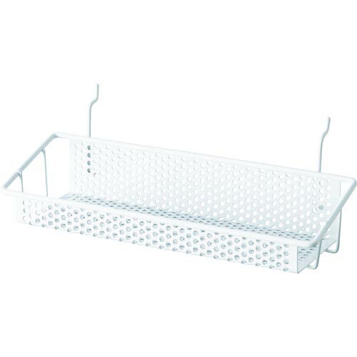 光 パンチングボードパーツ カゴ棚 白 ( PBW-602 ) (株)光