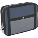 SANEI 帆布メール用ポーチ(L)馬蹄錠金具付 紺 ( PL-U-03 ) 三栄産業(株)